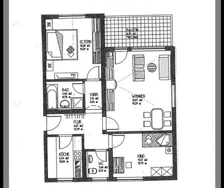 Foto - 3 Zimmer Wohnung - 1.200,00&nbsp;EUR Kaltmiete, ca.&nbsp; 72,00&nbsp;m&sup2;