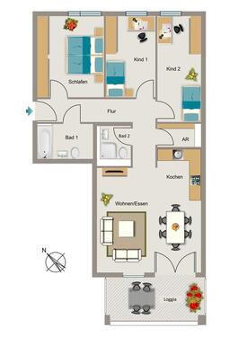Foto - 4 Zimmer Etagenwohnung zur Miete in Essen