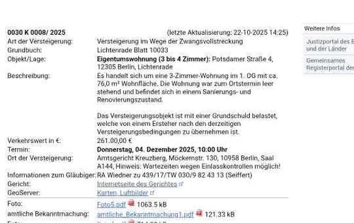 Foto - Etagenwohnung in Berlin zum Kaufen