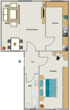 Foto - 2.5 Zimmer Etagenwohnung zur Miete in Dinslaken