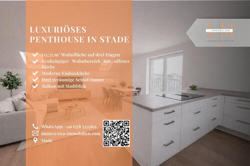 Foto - Penthouse-Wohnung mit großzügiger Loggia und stilvollem Wohnkomfort in begehrter Lage.