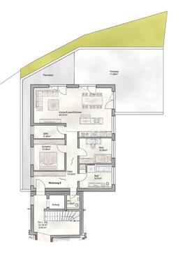 Foto - 3-Zimmer-Wohnung mit Terrasse in Amberg zu vermieten - Erstbezug