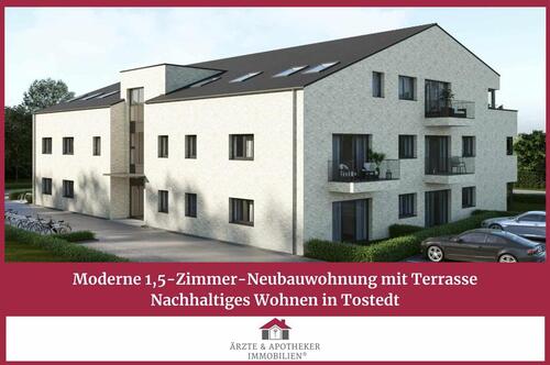 Foto - Moderne 1-Zimmer-Neubauwohnung mit Terrasse – Nachhaltiges Wohnen in Tostedt