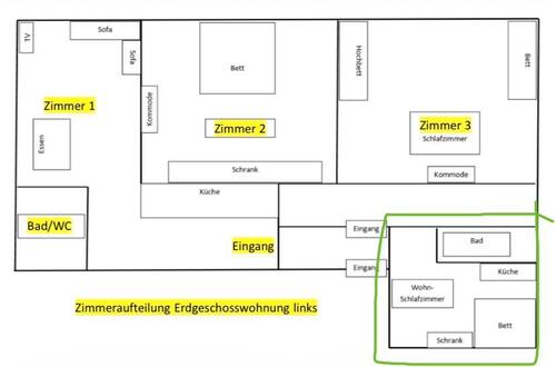 Foto - 1 Zimmer Erdgeschoßwohnung in Kolitzheim