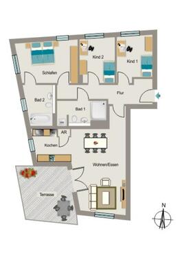 Foto - 4 Zimmer Etagenwohnung zur Miete in Düsseldorf