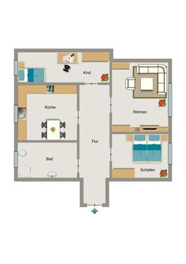 Foto - 3.5 Zimmer Erdgeschoßwohnung in Herten