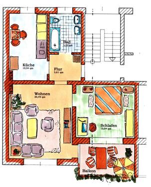Foto - Etagenwohnung zur Miete in Magdeburg