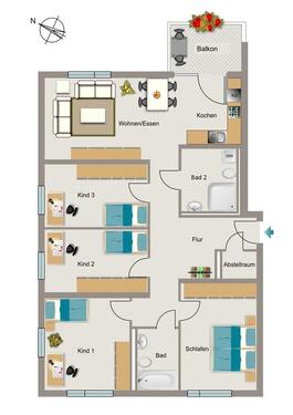 Foto - 5 Zimmer Etagenwohnung zur Miete in Bochum