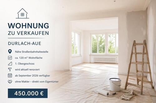 Foto - Schöne 120 m² Wohnung in Durlach-Aue – direkt vom Eigentümer