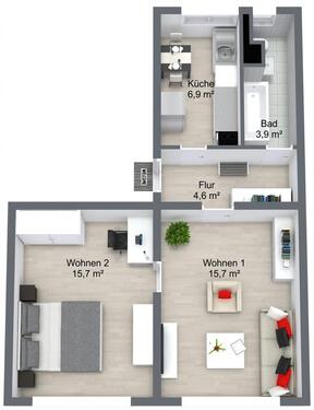 Foto - Etagenwohnung zur Miete in Schwedt (Oder)