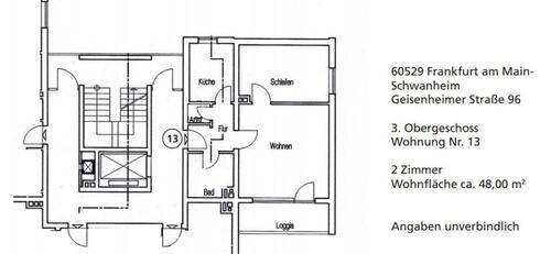Foto - 2‑Zimmer‑Wohnung mit Balkon, Aufzug & Stellplatz