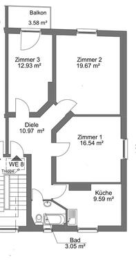 Foto - Ruhig und zentral - Möblierte 3-Zimmer Wohnung Nordend als WG
