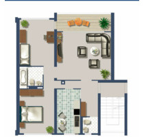 3 Zimmerwohnung in KA-Oberreut zu verkaufen - Karlsruhe Neureut