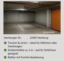 Tiefgaragenplatz – 2 m Höhe, sicher, trocken; ideal für Oldtimer - Hamburg Uhlenhorst