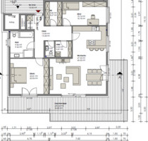 Penthouse-Wohnung in Perl mit großer Dachterrasse provisionsfrei