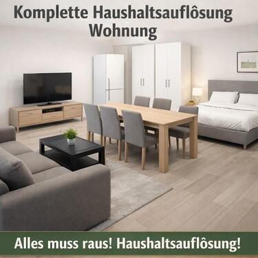 Foto - Komplette Wohnungseinrichtung!! Sofa, Bett, Tisch, Schrank
