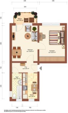 Foto - 2 Zimmer Etagenwohnung zur Miete in Weißwasser (Oberlausitz)