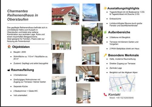 Foto - Reihenendhaus in Oberstaufen - 480.000,00 EUR Kaufpreis,
