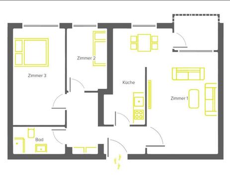 Foto - 3 Zimmer Wohnung zu vermieten Nähe Kutschi