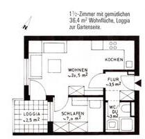 1,5-Zimmer-Wohnung mit Balkon + TG-Stellplatz - Darmstadt Darmstadt-West