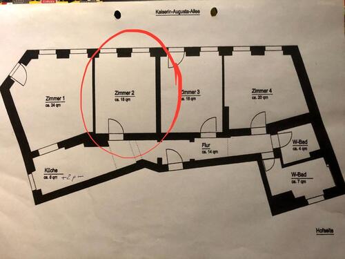 Foto - 18qm WG-Zimmer, Männer-WG - 700,00 EUR Kaltmiete, ca.  120,00 m²