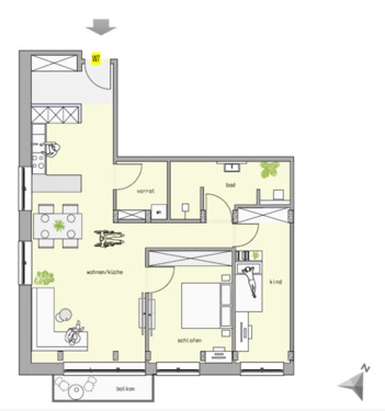 Foto - Etagenwohnung in Lautertal (Odenwald) zur Miete