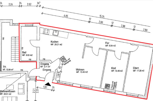 Foto - 3 Zimmer Erdgeschoßwohnung zur Miete in Hörstel