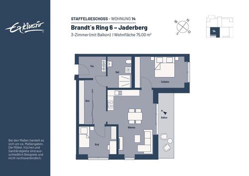 Foto - 548,00&nbsp;EUR Kaltmiete, ca.&nbsp; 75,00&nbsp;m&sup2;