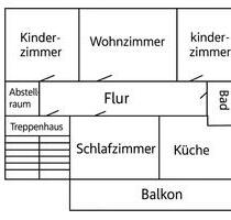 4ZKB in Kassel Oberzwehren - 800,00 EUR Kaltmiete, ca.  85,00 m² in Kassel (PLZ: 34132) Nordshausen
