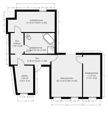 Foto - Wohnung 3 ZKB in Geisa neu renoviert