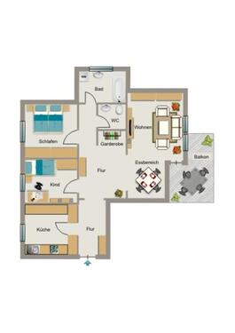 Foto - 3.5 Zimmer Etagenwohnung zur Miete in Recklinghausen