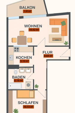 Foto - Etagenwohnung zur Miete in Passau