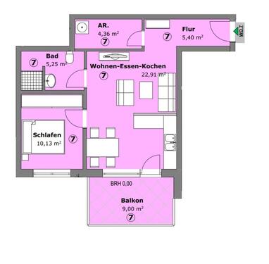 Foto - 2 Zimmerwohnung mit Balkon in Dombühl