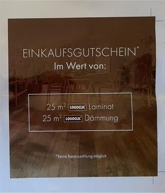 Foto - Logoclic Laminat + (Trittschall-) Dämmung