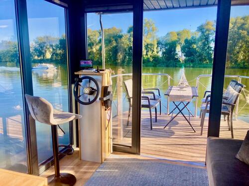 Foto - Ferienwohnung Ferienhaus BOOT Hausboot feststehend am Hafen