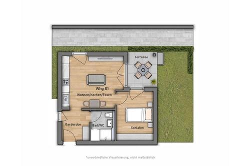 Foto - 2 Zimmer Erdgeschoßwohnung zur Miete in Kirchheim unter Teck