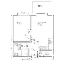 Moderne 48 qm Wohnung mit Balkon, Warburg