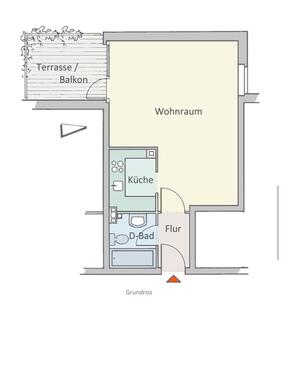 Foto - Erdgeschoßwohnung in Hamburg zur Miete