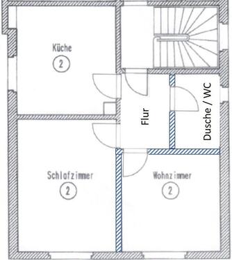 Foto - 2 Zimmer Etagenwohnung zur Miete in Mannheim