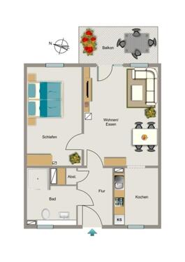 Foto - 2.5 Zimmer Etagenwohnung in Dinslaken