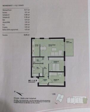 Foto - 3-R-Wohnung 1200€ Nettokaltmiete