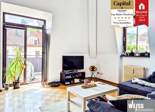 Foto - 2 Zimmer Maisonette-Wohnung mit Balkon und Blick auf Würzburg