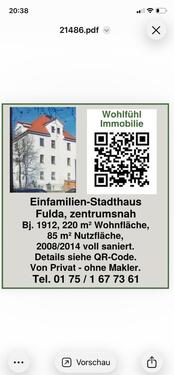 Foto - Einfamilien- Stadthaus Fulda - 590.000,00&nbsp;EUR Kaufpreis, ca.&nbsp; 220,00&nbsp;m&sup2;