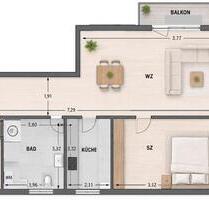 ***Saniert | Vermietet *** 2‑Raum‑Wohnung Balkon TG‑Stellplatz - Kabelsketal