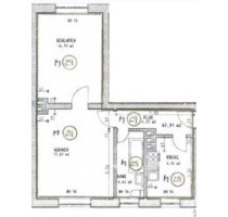 2-Raum-Wohnung - 292,00 EUR Kaltmiete, in Böhlen (PLZ: 04564)