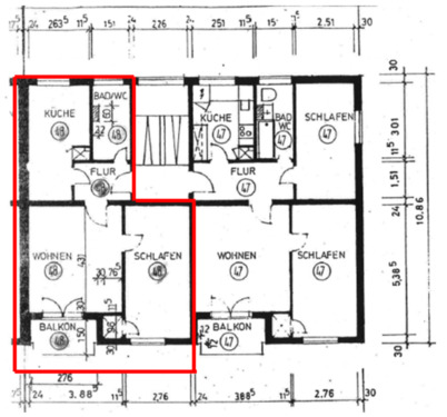 Foto - Gemütliche 2-Zimmer-Wohnung auf 55m² mit Balkon in ruhiger Lage