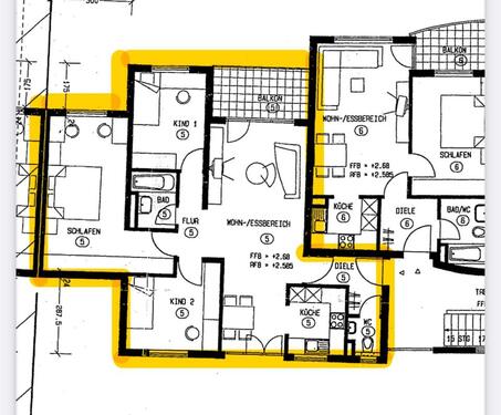 Foto - 4,5-Zi OG-Wohnung in Rutesheim - 300.000,00&nbsp;EUR Kaufpreis, ca.&nbsp; 90,00&nbsp;m&sup2;