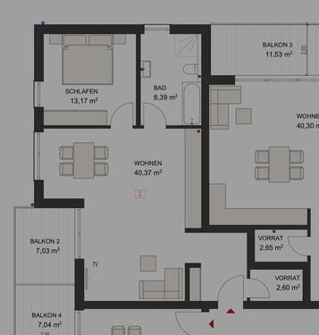 Foto - Zentrale und Exklusive 2,5 Zimmer Wohnung