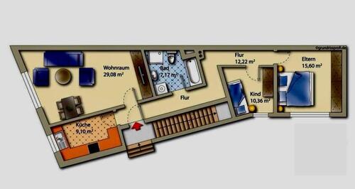 Foto - Frisch sanierte 3ZKB, TGL-Bad mit FBHBadew.Du. in Selzen