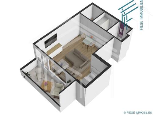 Foto - 1 Zimmer Etagenwohnung in Maintal